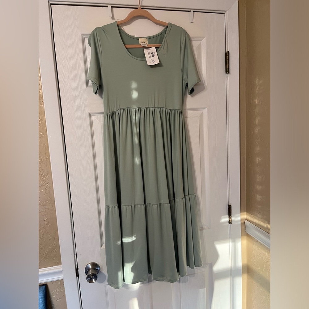 Mint Green Short Sleeve Dress